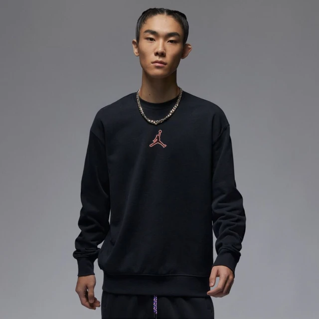 NIKE 耐吉 大學T 長袖上衣 喬丹_男_黑色_AS M J FEARLESS FLC CREW(FV4018010)