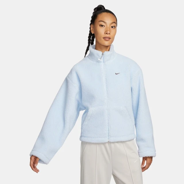 NIKE 耐吉 羊羔絨外套 夾克_女_藍色_AS W NSW COZY JKT SHERPA(FV4009423)