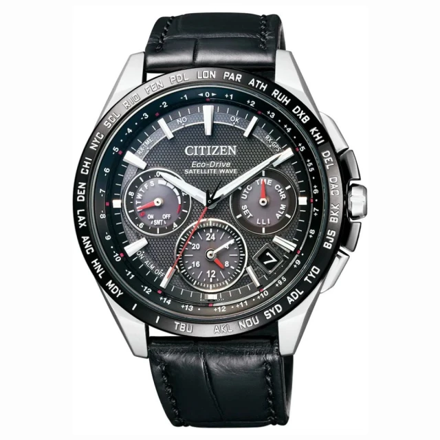 CITIZEN 星辰 Eco-Drive 鈦 光動能GPS衛星對時 光動能錶-黑/43mm(CC9015-03E)