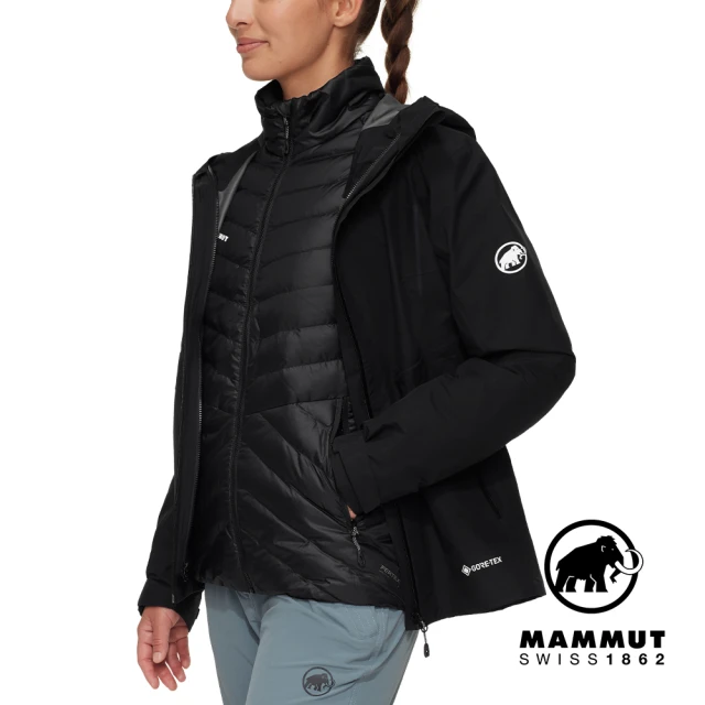 Mammut 長毛象 Convey 3 in 1 HS Hooded Jacket Women GTX兩件式防水保暖外套 女款 黑色 #1010-29061