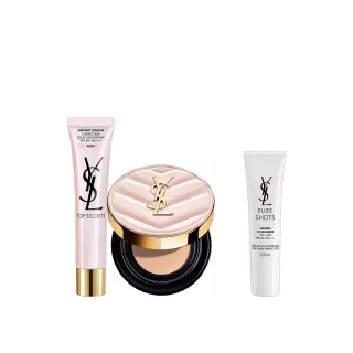 【YSL】官方直營 超模光感無瑕底妝組(粉氣墊12g +妝前乳40ml)