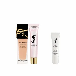 【YSL】官方直營 名模肌密無瑕底妝組(午夜粉底25ml+妝前乳40ml)