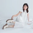 【I called Love】青春步履丨綁帶後踩輕量樂福鞋(日系 OL上班鞋 皮鞋 牛津鞋 鬆糕鞋)