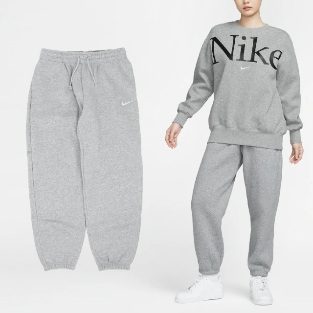 NIKE 耐吉 長褲 NSW Phoenix Fleece 女款 灰 內刷毛 抽繩 寬鬆 棉褲 褲子(FZ5997-063)