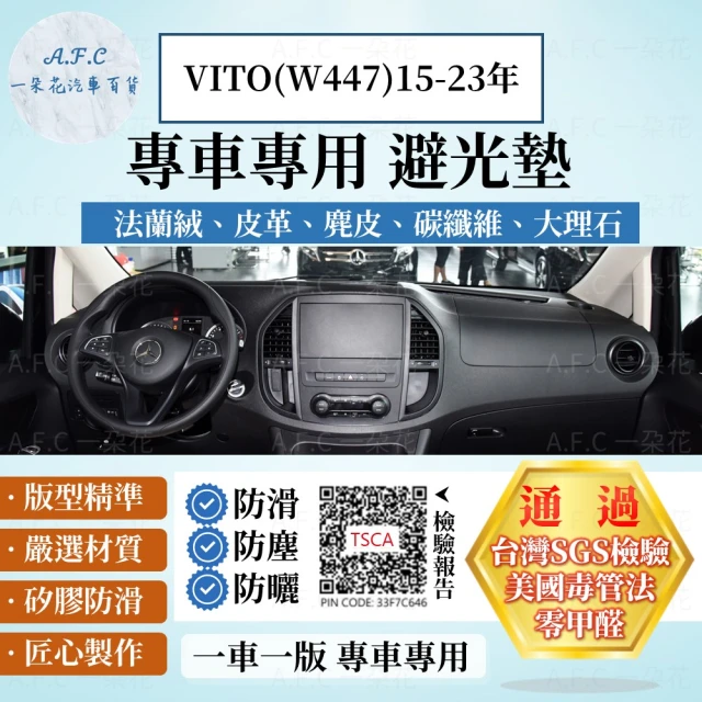 一朵花汽車百貨 BENZ 賓士 VITO W447 15-23年 法蘭絨 麂皮 碳纖維皮革 超纖皮革 大理石皮革 避光墊