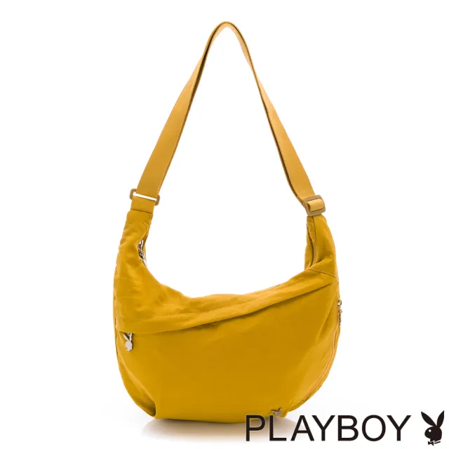 【PLAYBOY】《福利品》斜背包 Light系列(黃色)