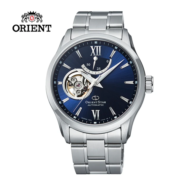 ORIENT 東方錶 ORIENT STAR東方之星 OPEN HEART系列 鏤空機械錶 鋼帶款 藍色 - 39.3 mm(RE-AT0001L)