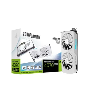 【ZOTAC 索泰】RTX 4070 SUPER Twin Edge OC White Edition 顯示卡(ZT-D40720Q-10M)