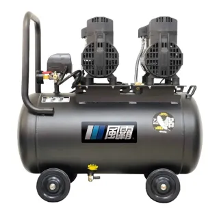 【GFOX風霸】5HP 60L無油雙缸鋁桶空壓機(OF-800-2-60AL)