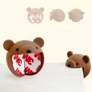 日式小熊造型兒童防撞角(防碰撞 保護角 桌角墊 桌腳防撞條 防撞墊 全方位防護 居家防護)