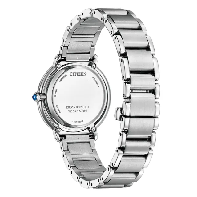 【CITIZEN 星辰】Hebe田馥甄廣告款 白蝶貝光動能氣質腕錶/31.2mm(EM1100-84D)