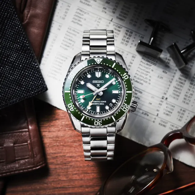 SEIKO 精工】Prospex GMT大谷翔平廣告款陶瓷圈200米三日鍊機械潛水錶