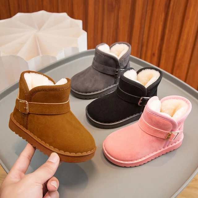 橘魔法 仿皮好搭拉鍊短靴(皮靴 靴子 皮鞋 童鞋 深色皮鞋 