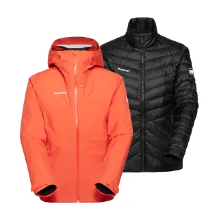 【Mammut 長毛象】Convey 3in1 HS Hooded Jkt W GTX兩件式防水保暖外套 女款  蜜桃粉/黑 #1010-29061