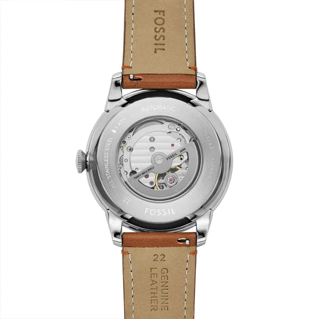 【FOSSIL】Townsman系列 摩登都會機械手錶 真皮錶帶 44MM (多色可選)