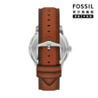 【FOSSIL 官方旗艦館】Townsman系列 摩登都會機械手錶 真皮錶帶 44MM(多色可選)