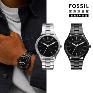 【FOSSIL 官方旗艦館】Fenmore系列 現代都會風尚指針手錶 不鏽鋼鍊帶 44MM(多色可選)