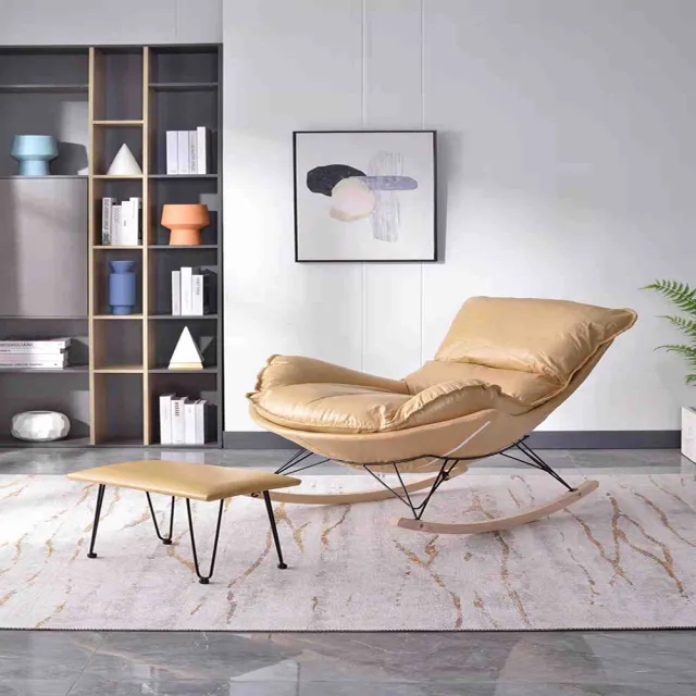 【YouPin】家用搖搖椅大人陽臺休閑皮躺椅(搖椅)