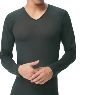 【PROMAN 豪門】速熱暖絨V領長袖衫 3件組(發熱內衣 保暖內衣 發熱衣)