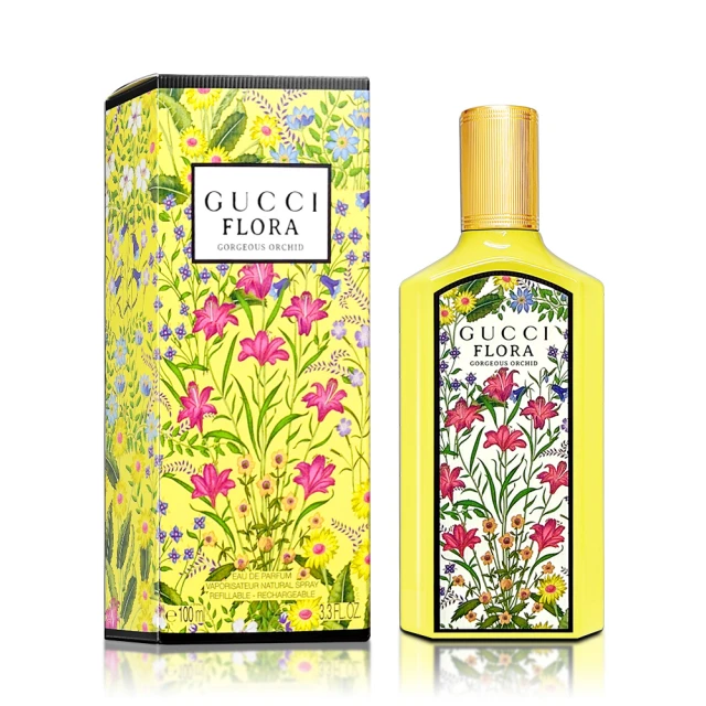 GUCCI 古馳 Flora Gorgeous Orchid 華麗蘭花之約女性淡香精 100ML(專櫃公司貨)