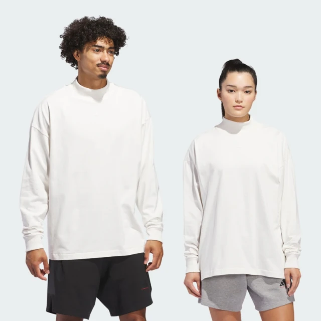 adidas 愛迪達 長袖上衣 男女款 中性款 運動 國際碼 ONE BB LS TEE 白 JE3766