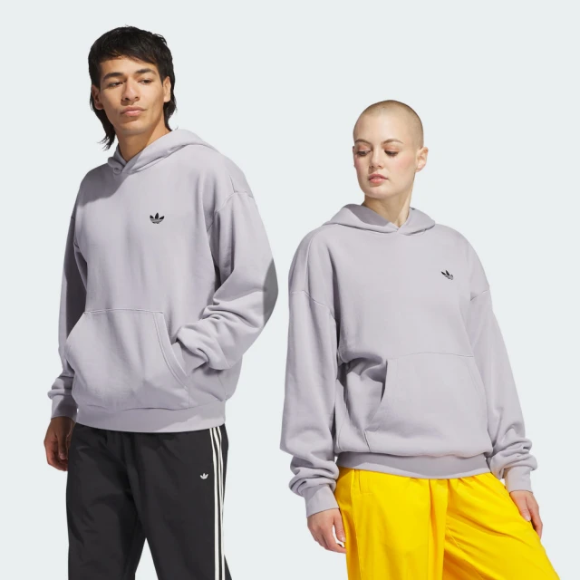 adidas 愛迪達 長袖上衣 男女款 中性款 帽T 運動 亞規 三葉草 GFX HOODIE 灰 JE1803