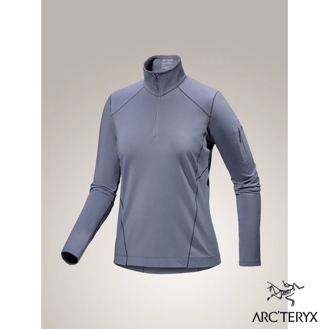 Arcteryx 始祖鳥 女 Rho 刷毛內層圓領衫(雲層藍