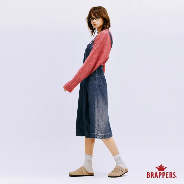 【BRAPPERS】女款 Boy friend系列-全棉吊帶裙(深藍)