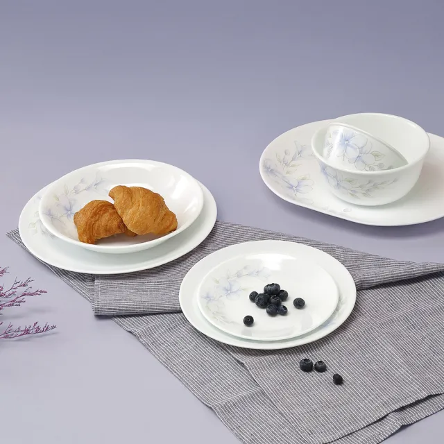 【CorelleBrands 康寧餐具】春晨藍花5件式餐具組