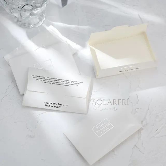 【SOLARFRi】10入組拭銀布 獨立包裝銀飾專用護理去污擦銀布-10入裝(6.5*10cm 銀飾拋光 銀飾救星)