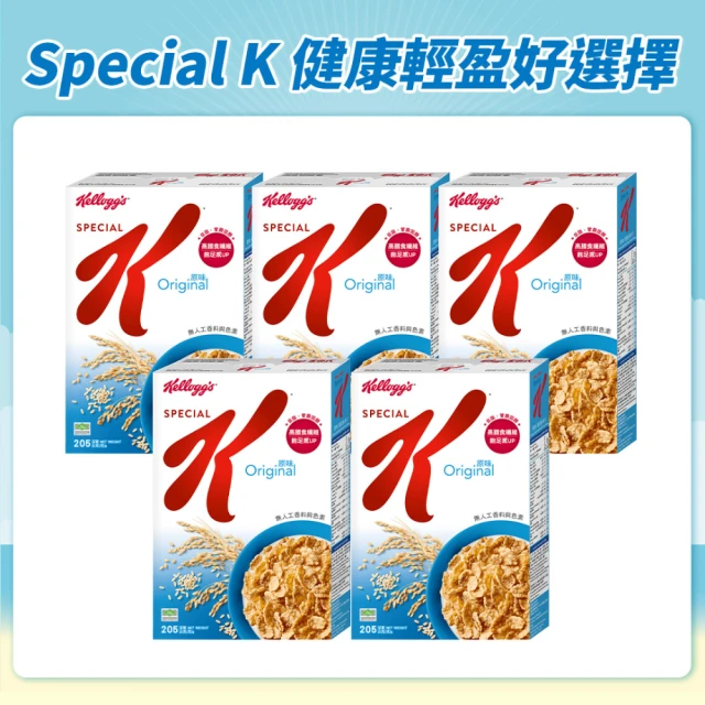 【家樂氏】SPECIAL K香脆麥米片370gx5盒(無添加糖)