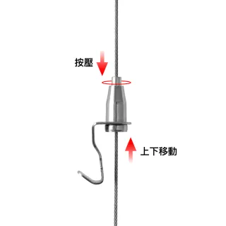 【菠蘿選畫所】畫軌配件零售 - S型掛畫器(不鏽鋼掛畫勾/畫軌掛圖器/掛圖勾/掛圖器/頂軌吊鉤/台灣現貨)