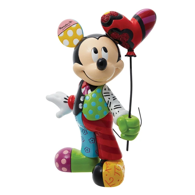 Enesco 精品雕塑 Disney 迪士尼 Romero Britto系列 米奇愛心居家擺飾