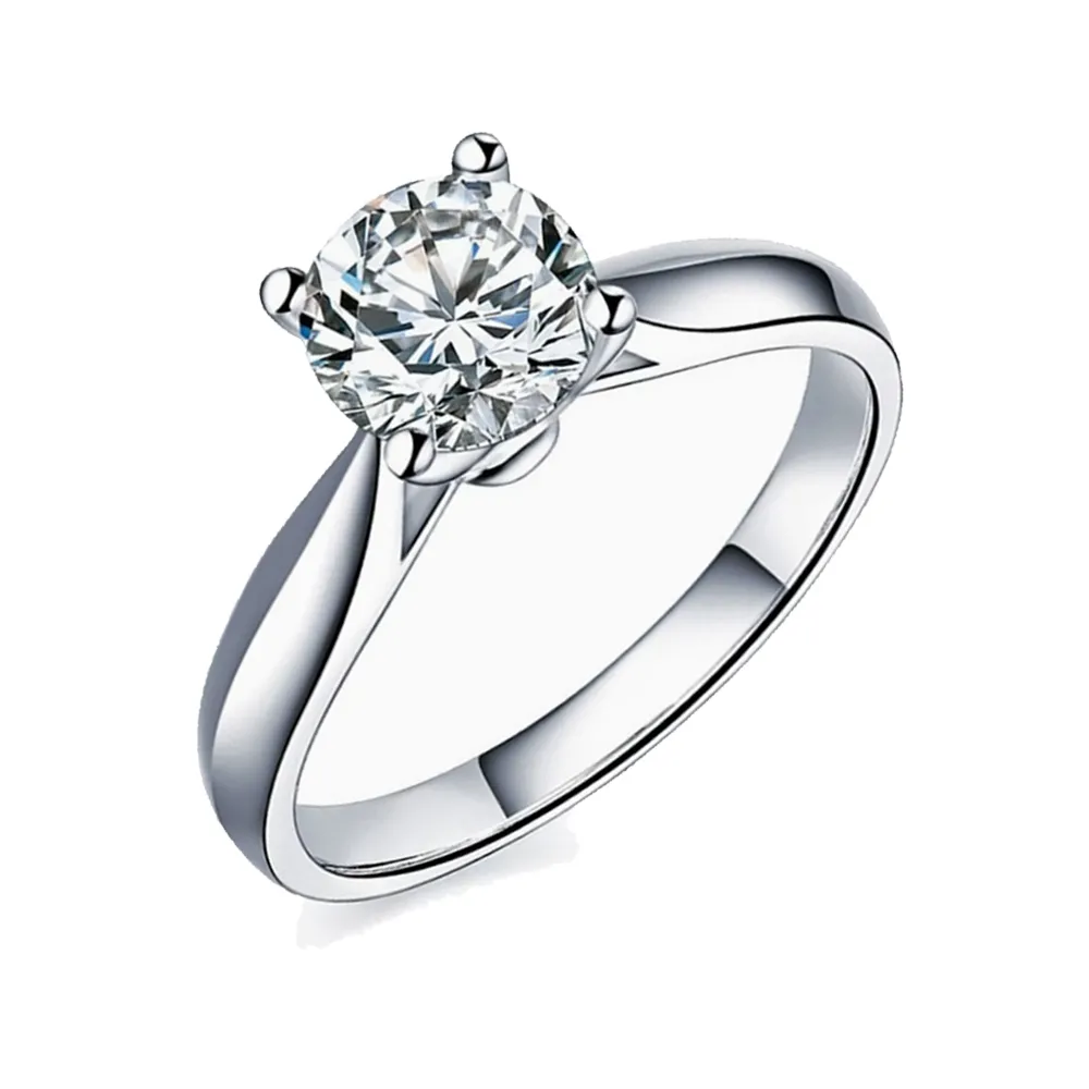 彼夢】IGI 1克拉D/VVS1 3EX NONE PT950鉑金經典四爪鑽戒(超高規格頂級切割培育鑽石) - momo購物網-  好評推薦-2025年12月