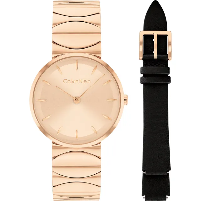 【Calvin Klein 凱文克萊】CK Enchant 極簡女錶-30mm 附贈原廠皮錶帶 520送禮 禮物(25700001)