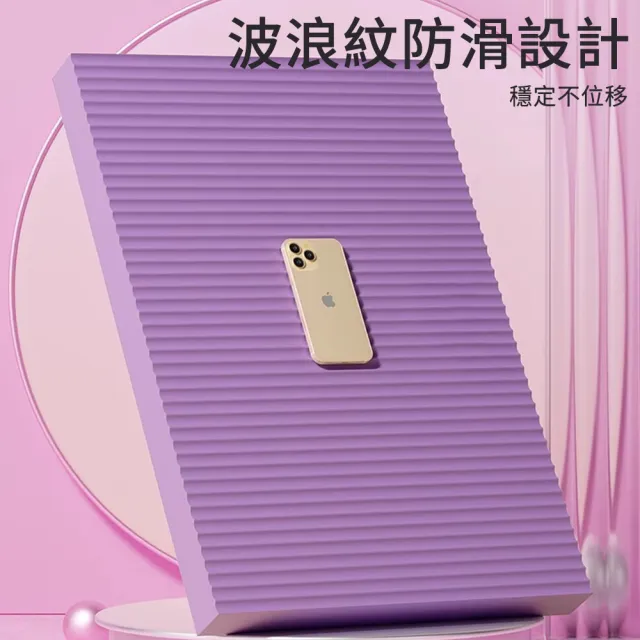 【Flix】加大加厚核心健身平衡墊 高彈止滑運動支撐軟墊 居家體感訓練跪墊 訓練踏墊/瑜伽墊(45cm*40cm*4cm)