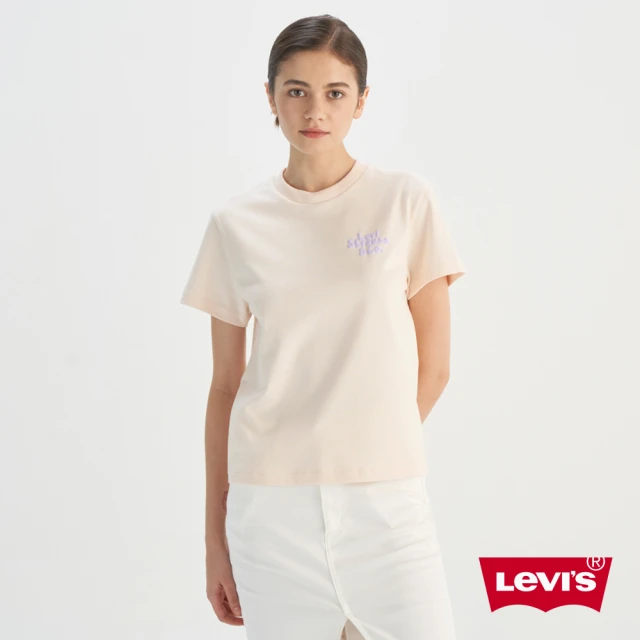 LEVIS 官方旗艦 女款 舒適短袖 LOGO短袖 Tee 人氣新品 0019R-0000