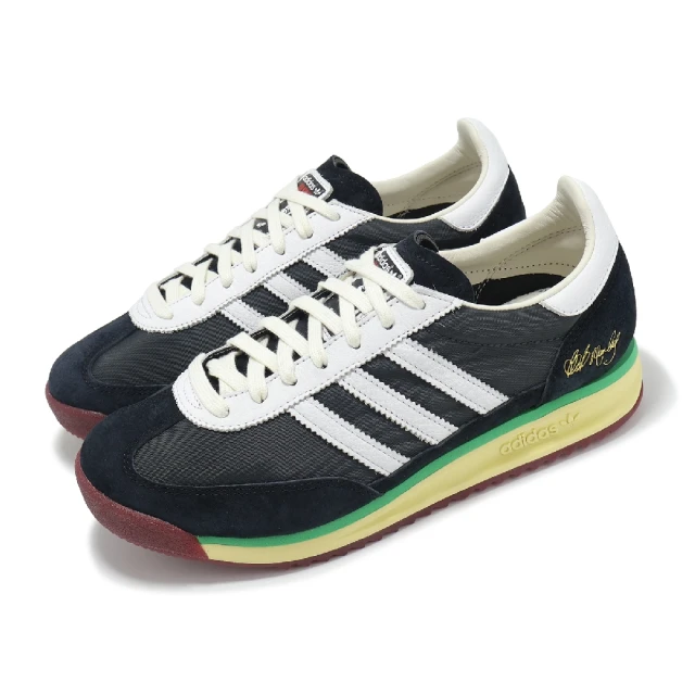 adidas 愛迪達 休閒鞋 SL 72 RS BOB Marley 男鞋 黑 白 復古 尼龍 麂皮 拼接 愛迪達(JR7973)