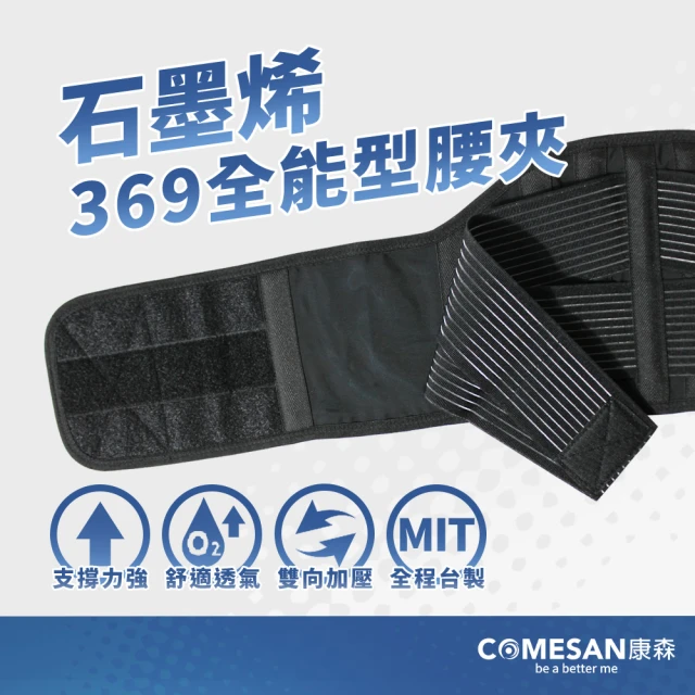 COMESAN 康森 石墨烯369全能型護腰腰夾(台灣製造)