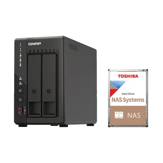 QNAP 威聯通 搭東芝 4TB x2 ★ TS-253E-8G 2bay NAS 網路儲存伺服器