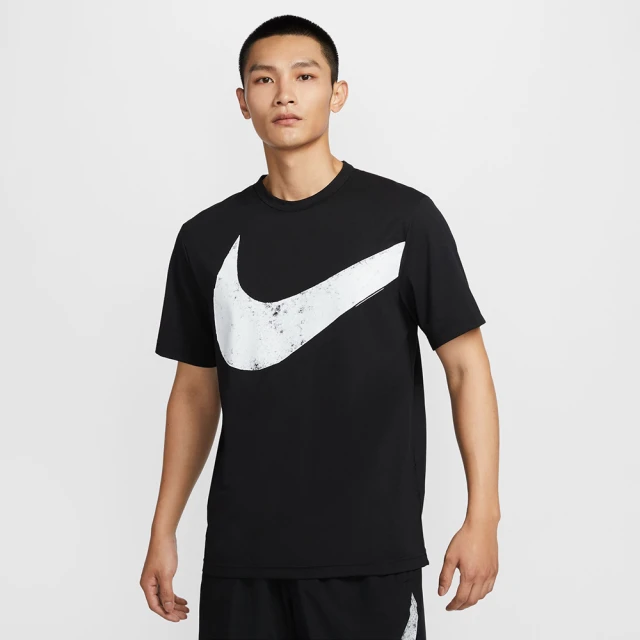 NIKE 耐吉 短袖上衣 男款 運動 AS M NK DF HYVERSE SWOOSH TOP 黑 FZ1065-010