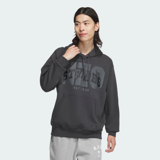 adidas 愛迪達 長袖上衣 男款 帽T 運動 亞規 CLG PO HOODIE 深灰 JG8550(S2769)