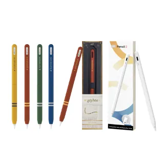 【eiP】Pencil 2+哈利波特學院筆套 iPad觸控筆組合(適用iPad Air6 11吋 M2 /Air4 5 /Pro 11吋 1-4代)