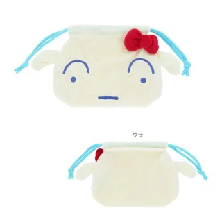 【小禮堂】雙11 Sanrio 三麗鷗 x 蠟筆小新 大頭造型束口收納包 - 聯名款(平輸品)