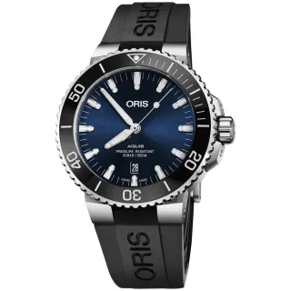 【ORIS 豪利時】Aquis時間之海300米潛水機械錶-43.5mm(0173377304135-0742464EB)