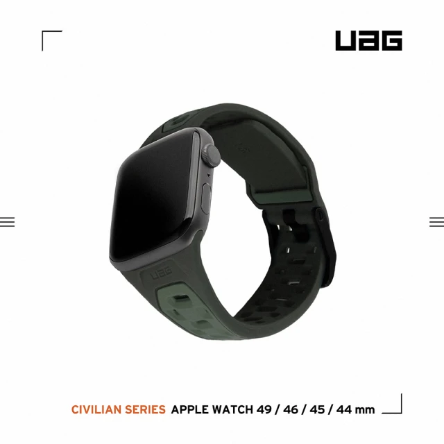 UAG Apple Watch 42/44/45/46/49mm 簡約運動錶帶-綠(手錶帶)