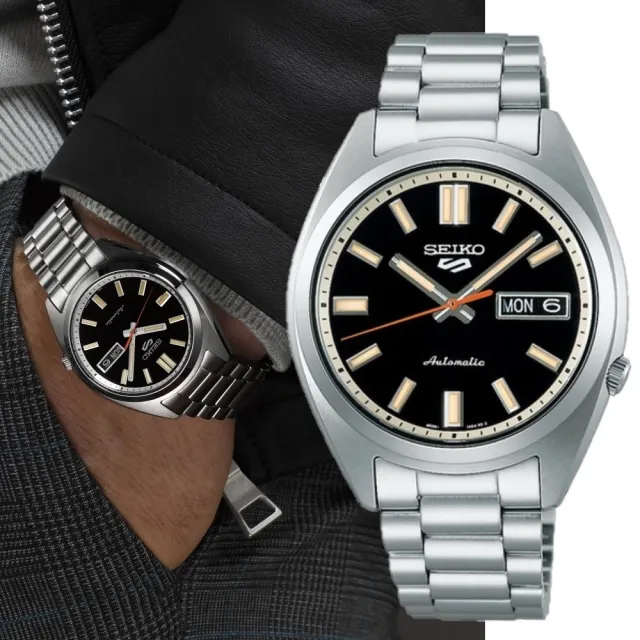 【SEIKO 精工】SNXS系列 復古中性機械腕錶-37.4mm/黑色(SRPK89K1/4R36-15M0D)