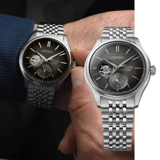 【SEIKO 精工】Presage 職人系列 開芯鏤空腕錶-40.2mm黑(6R5J-00C0D/SPB471J1)