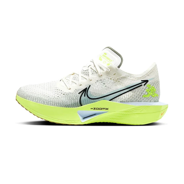 NIKE 耐吉 ZoomX Vaporfly Next% 3 男鞋 米白螢光黃色 小刺繡 透氣 慢跑鞋 HQ3450-147