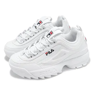 【FILA】休閒鞋 Disruptor LL 1998 男鞋 女鞋 白 厚底 增高 鋸齒底 老爹鞋 斐樂(4C608Y121)